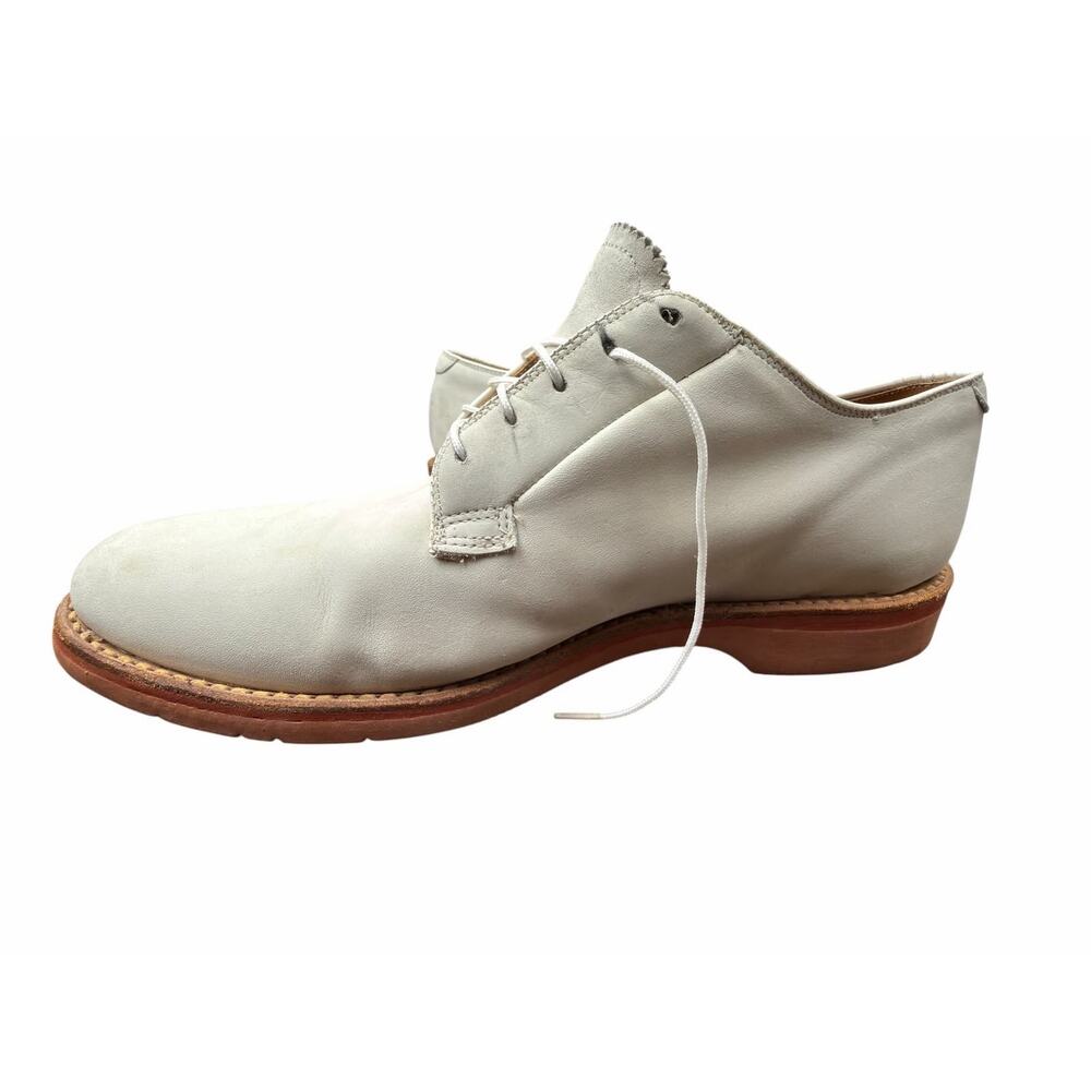 Warrior Ltd White Leather Derby Shoes Vibram USA Made Men’s 11 Custom Grade - Picture 3 of 16